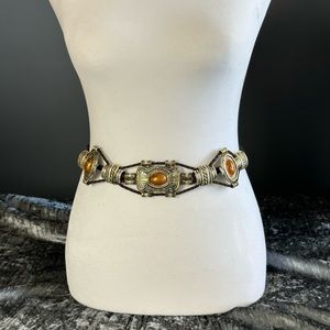 Chico’s Slouch Leather & Metal with new w/ Tag M/L RN#79984